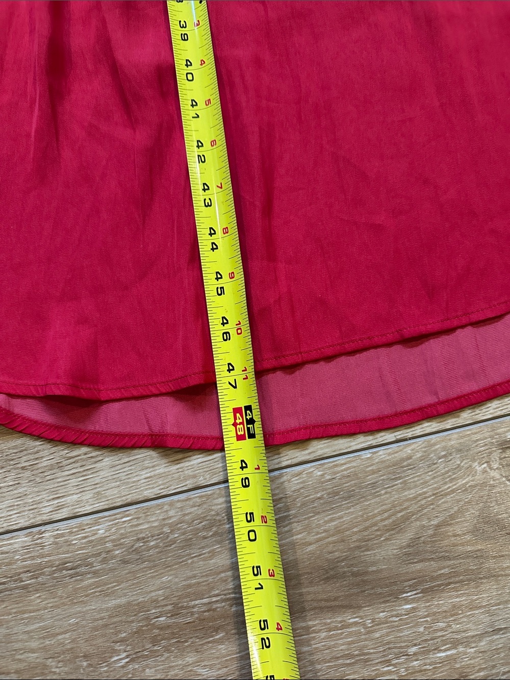 NWT WHBM Beautiful Red Lightweight Silky Dress Size X Small - Picture 14 of 14